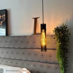 Lionel-pendel med skærm af metalstiver