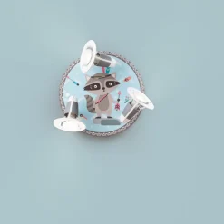 Little Indians loftlampe, vaskebjørnen Oskar, blå