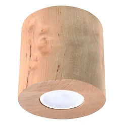 Loftlampe Ara som cylinder af træ