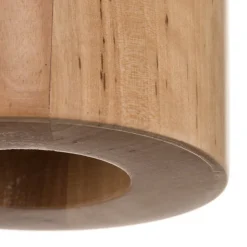 Loftlampe Ara som cylinder af træ