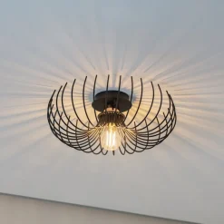 Loftlampe Aspendos N-641, sort, metal, Ø 36 cm