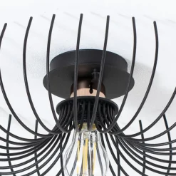 Loftlampe Aspendos N-641, sort, metal, Ø 36 cm