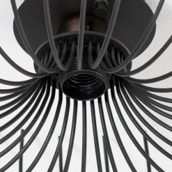 Loftlampe Aspendos N-641, sort, metal, Ø 36 cm