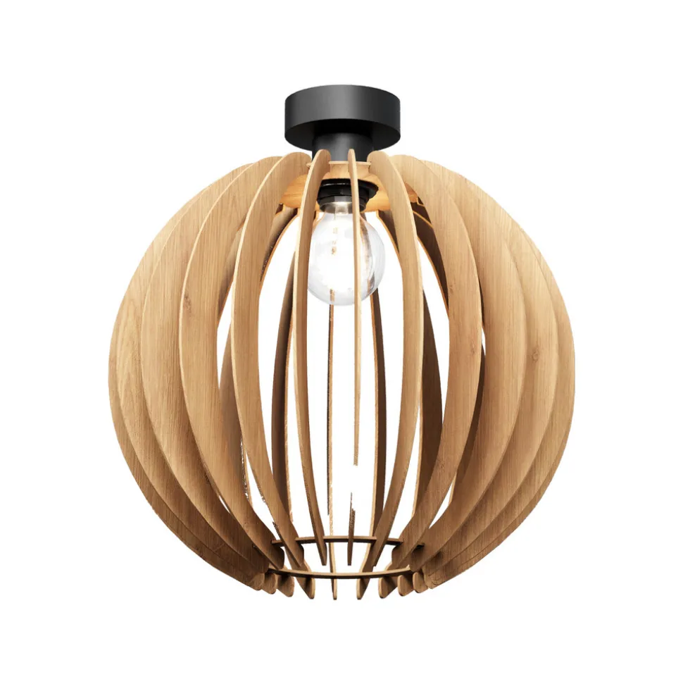 Loftlampe Clay, Ø 40 cm, birkeplywood, E27