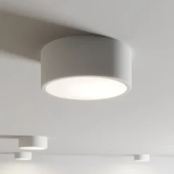 Loftlampe Cleo, Ø 20 cm, IP20, hvid, metal, E27