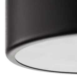 Loftlampe Cleo, Ø 20 cm, IP20, sort, metal, E27