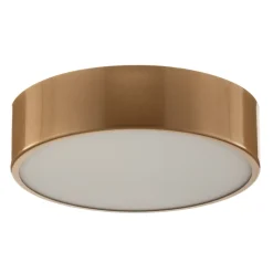 Loftlampe Cleo 300, guld, sensor, IP20, Ø 30 cm, metal