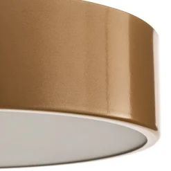 Loftlampe Cleo 300, guld, sensor, IP20, Ø 30 cm, metal
