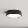 Loftlampe Cleo 300, sort, sensor, IP54, Ø 30 cm, metal