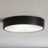 Loftlampe Cleo 400, sort, sensor, IP20, Ø 40 cm, metal
