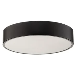 Loftlampe Cleo 400, sort, sensor, IP20, Ø 40 cm, metal