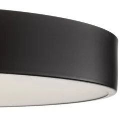 Loftlampe Cleo 600, sort, sensor, IP20, Ø 60 cm, metal