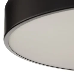 Loftlampe Cleo 600, sort, sensor, IP20, Ø 60 cm, metal