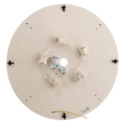 Loftlampe Cleo 600, sort, sensor, IP20, Ø 60 cm, metal