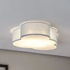 Loftlampe Cloud, blå, 63 cm lang, tekstil, sky, E27