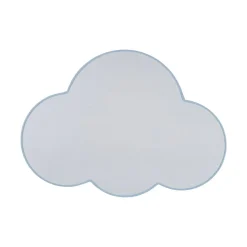 Loftlampe Cloud, blå, 63 cm lang, tekstil, sky, E27