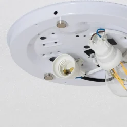 Loftlampe Cloud, blå, 43 cm lang, tekstil, sky, E27