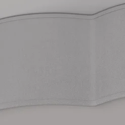 Loftlampe Cloud i tekstil, længde 62 cm, grå