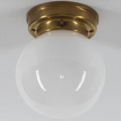 Loftlampe D99-115 op B med opalfarvet glasskærm