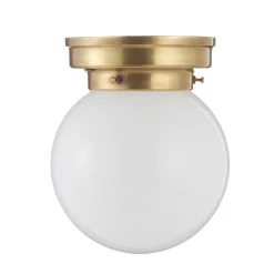 Loftlampe D99-115 op B med opalfarvet glasskærm