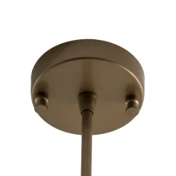 Loftlampe Damar, guld, glas, 2 lyskilder, længde 44 cm, E27