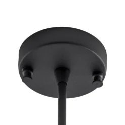 Loftlampe Damar, sort, glas, 2 lyskilder, længde 44 cm