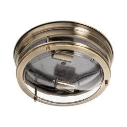 Loftlampe Edinburgh i antik messing