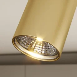 Loftlampe Eye Spot med 4 lyskilder, sort/messing