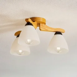 Loftlampe Haro, eg/hvid 3 lyskilder