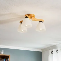 Loftlampe Haro, eg/hvid 3 lyskilder