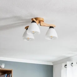 Loftlampe Haro, eg/hvid 3 lyskilder