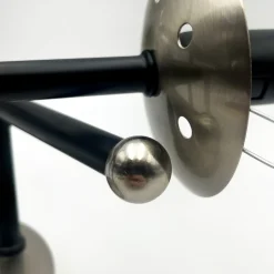 Loftlampe Malena, Ø 19 cm, røggrå, glas/metal 3 lyskilder.