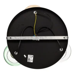 Loftlampe Marco Green, 3 lyskilder klar/grøn/brun