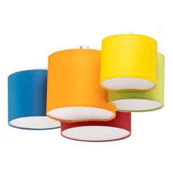 Loftlampe Mona med 5 lyskilder, flerfarvet