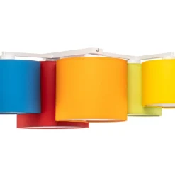 Loftlampe Mona med 5 lyskilder, flerfarvet