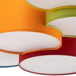 Loftlampe Mona med 5 lyskilder, flerfarvet