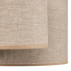 Loftlampe Mona Nature, 5 lyskilder, naturfarvet linned