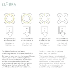 Loftlampe mus, gul, Ø 58 cm, træ