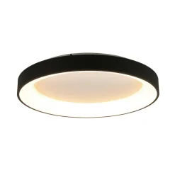Loftlampe Niseko II CCT fjernbetjening, Ø 50 cm, sort