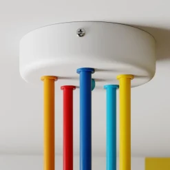 Loftlampe Oxford med 5 lyskilder, farvet