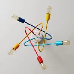 Loftlampe Oxford med 5 lyskilder, farvet