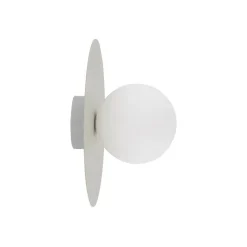 Loftlampe Pixie, beige, glas, Ø 25 cm, kugle, G9