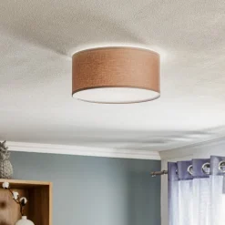 Loftlampe Rondo, cappuccino, Ø 30 cm