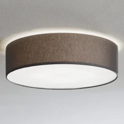 Loftlampe Rondo, grå Ø 45 cm
