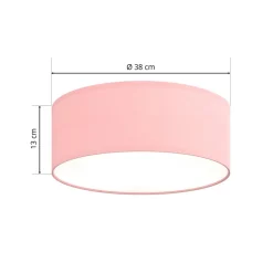 Loftlampe Rondo Kids, Ø 38 cm, pink
