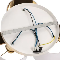 Loftlampe Soho, cylindrisk, 3 lyskilder, hvid/guld