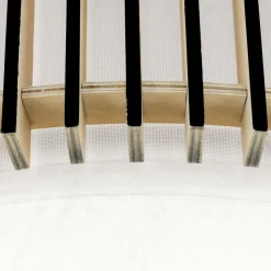 Loftlampe Tarta, Ø 50 cm, træ, tekstildiffusor, 4 x E27