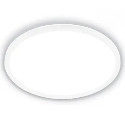 Loftlampe Tava A, Ø 42 cm, plast, hvid