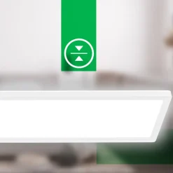 Loftlampe Tava A, 98x20 cm, plast, hvid