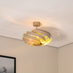 Loftlampe Vento, beige, Ø 50 cm